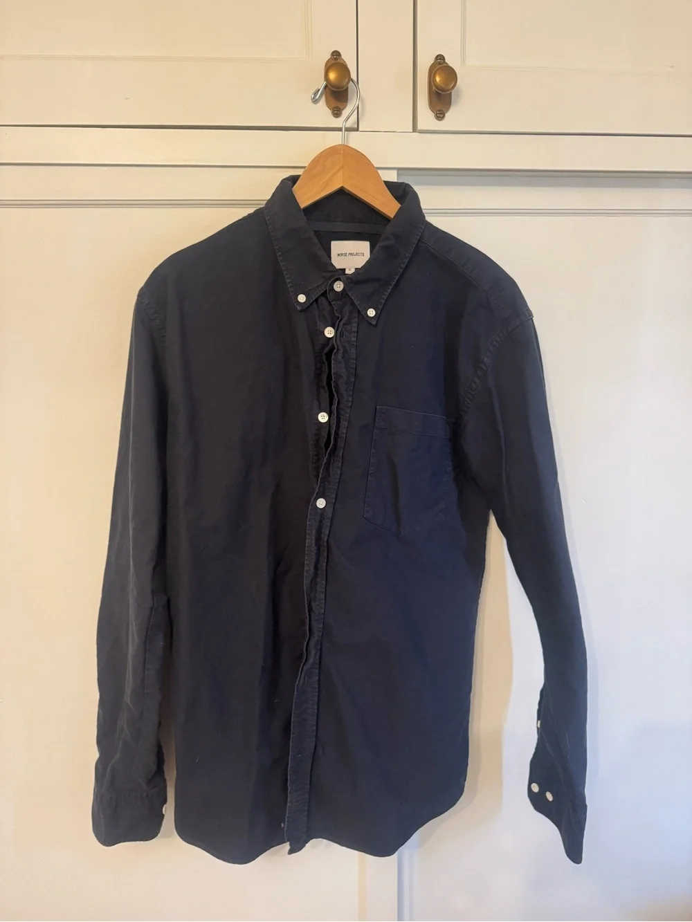 Men's Norse Projects Navy Button-Down Shirt
